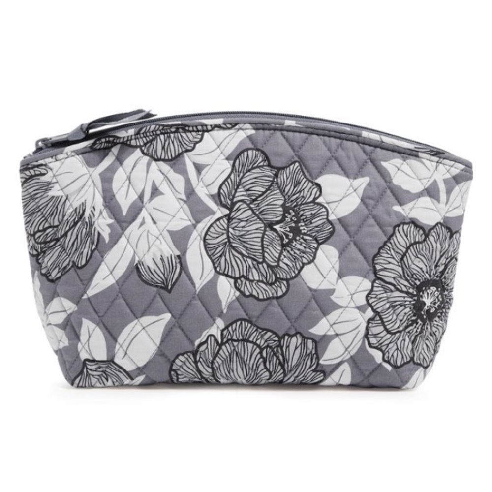 Vera Bradley Grand Travel Cotton Cosmetic Bag, Moon Shadow Meadow, NWT & Sealed